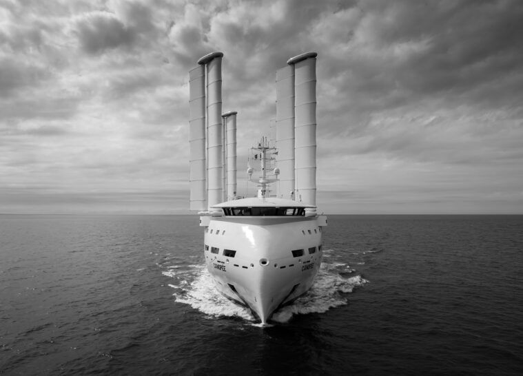 Photo du bateau "Canopée sea trial". Photo de Tom Van Oossanen et Alizés - Nantes métropole entreprises
