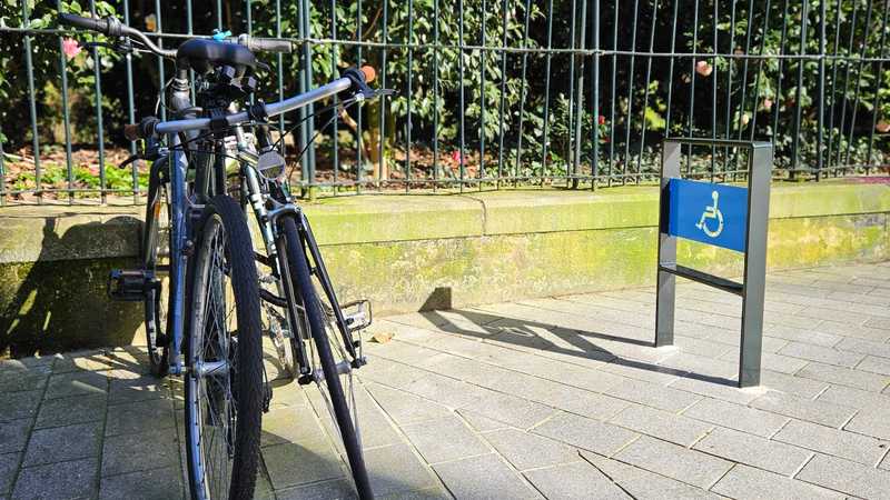 Le support vélo adapté aux PMR a été installé gare Nord