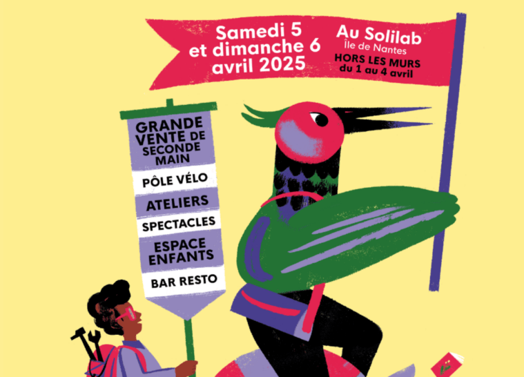 Affiche de l'édition 2025 du festival DeuxMains organisé par les Ecossolies.