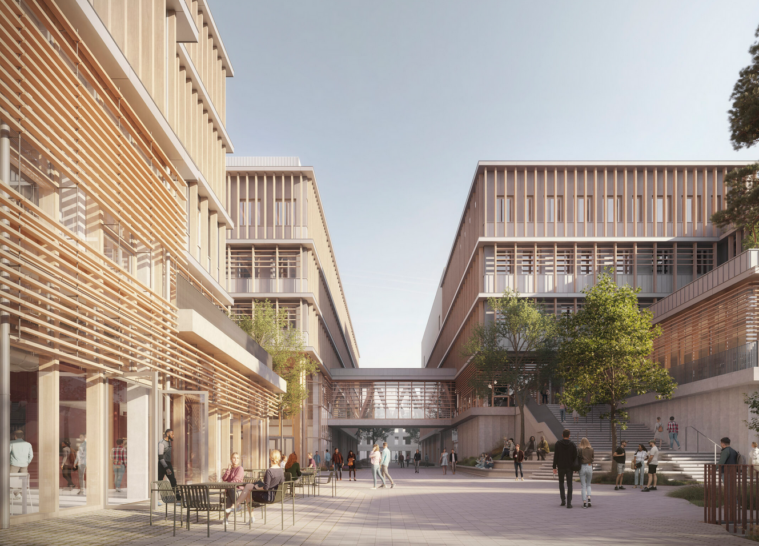 Image d'illustration du futur campus Franceline Ribard (AIA Life Designers et CF Møller)